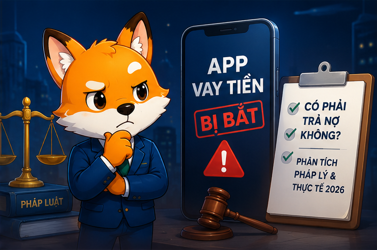 App vay tiền bị bắt có phải trả nợ không? Phân tích pháp lý và thực tế 2026