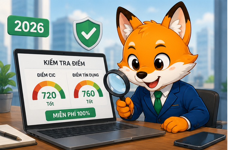 Cách kiểm tra điểm CIC và điểm tín dụng cá nhân miễn phí mới nhất 2026