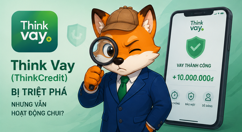 App Think Vay (ThinkCredit) bị triệt phá nhưng vẫn hoạt động chui năm 2026?
