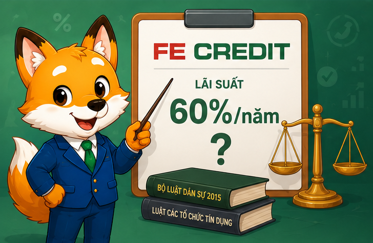 FE Credit thu lãi tới 60%/năm tại sao không bị kiện? Giải mã căn cứ pháp lý 2026