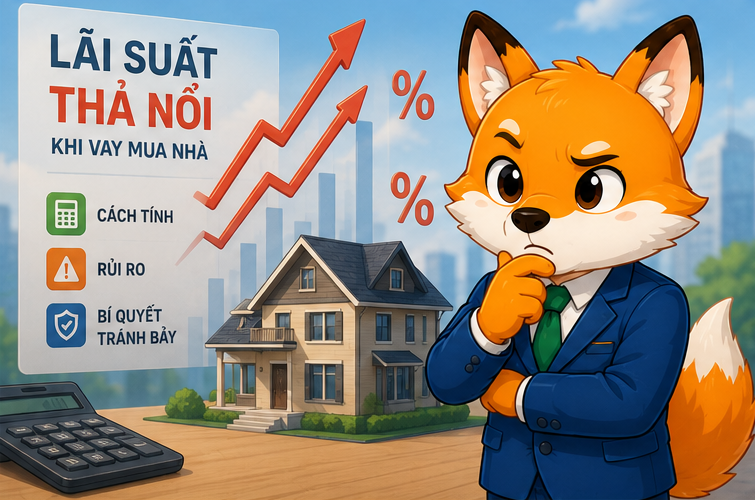 Lãi suất thả nổi khi vay mua nhà: Cách tính, rủi ro và bí quyết tránh bẫy tài chính 2026