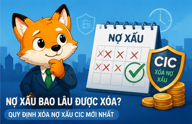Nợ xấu bao lâu được xóa? Quy định xóa nợ xấu CIC mới nhất 2026