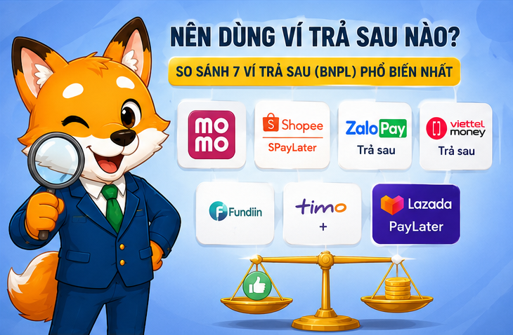 Nên dùng Ví trả sau nào? So sánh 7 ví trả sau (BNPL) phổ biến nhất 2026