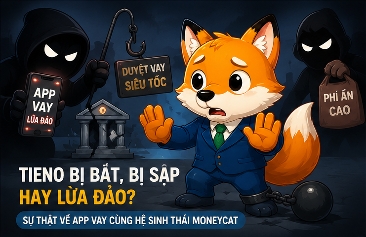 Tieno bị bắt, bị sập hay lừa đảo? Sự thật về app vay cùng hệ sinh thái MoneyCat
